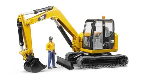 bruder cat mini excavator with worker 2467|bruder cat 02467 manual.